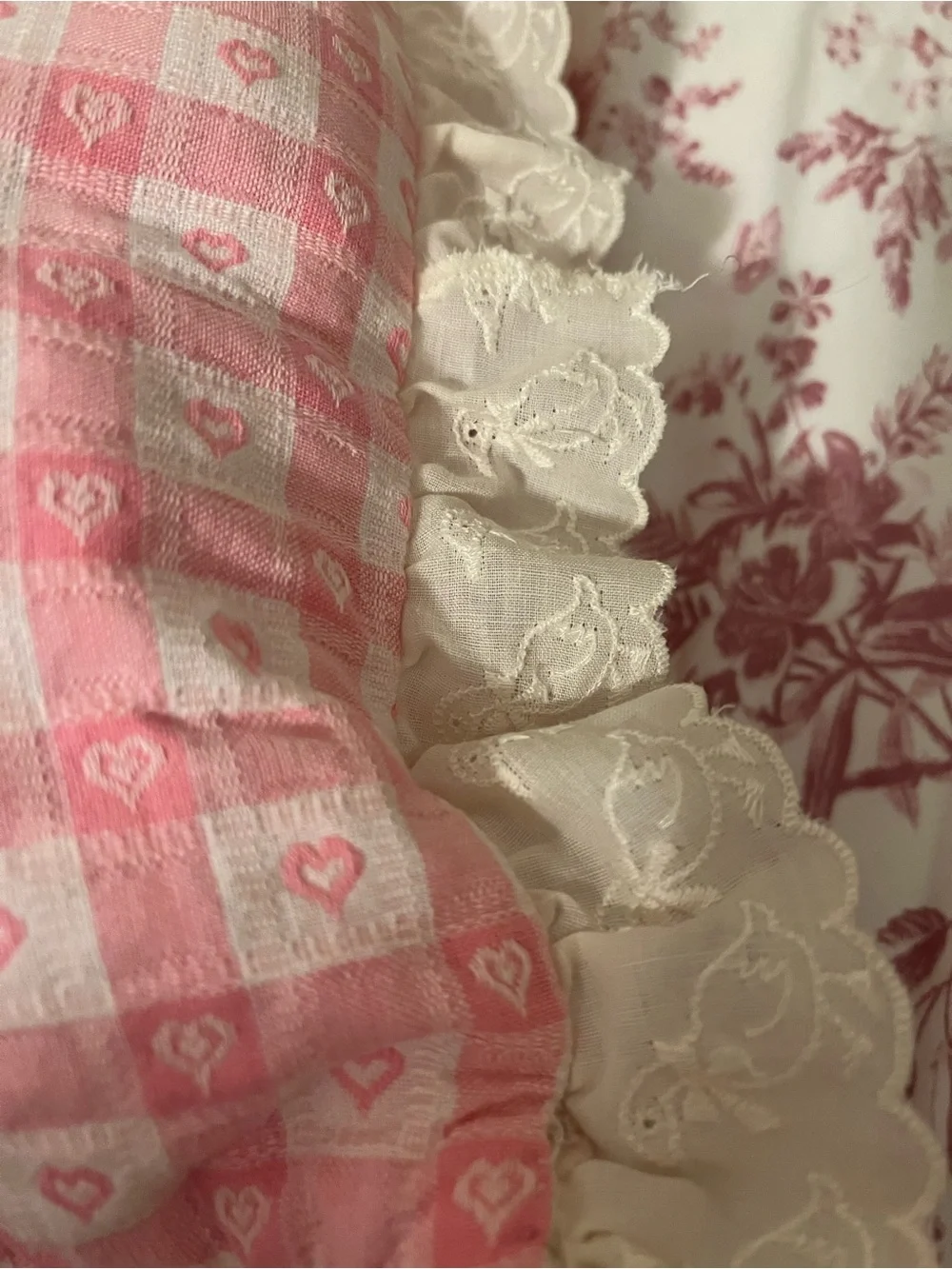 Heart throw pillow